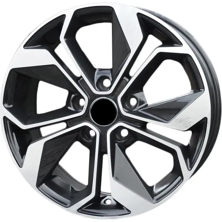 Set 4 jante aliaj PDW, 5168, 17x7 inch, 5x114.3, ET45, MB - lustruit + negru