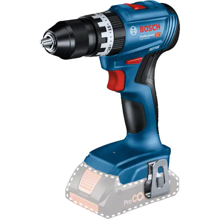 Set 3 scule pe acumulator Bosch Professional 18 V, Masina de gaurit si insurubat brushless GSB 18V-45, Circular GEX 185-LI, Slefuitor GKS 18V-51, 1 acumulator 4.0Ah, Incarcator GAL 18V-40, geanta textila