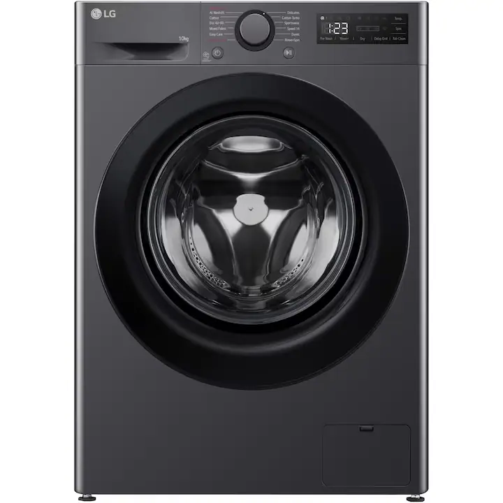 Masina de spalat rufe LG F4WR510SBM, 10 kg, 1400 rpm, Clasa A, Motor AI Direct Drive, AI Wash, Smart Diagnosis, Negru