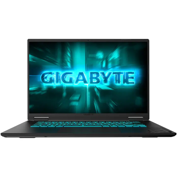 Laptop Gaming Gigabyte A16 cu procesor AMD Ryzen™ 7 260 pana la 5.10GHz, 16", FHD+, 165Hz, 16GB DDR5, 512GB SSD, NVIDIA GeForce RTX 5050 8GB DDR7, No OS