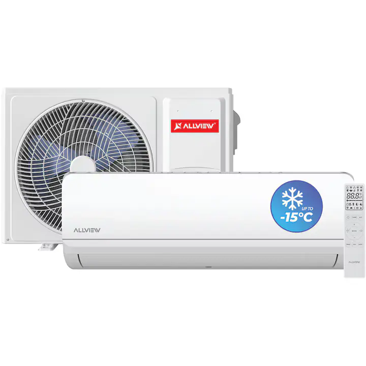 Aparat de aer conditionat Allview 18000 BTU WI-FI, Clasa A++/A+, kit instalare 3m, Sleep mode, Eco mode, Sensy 18, alb