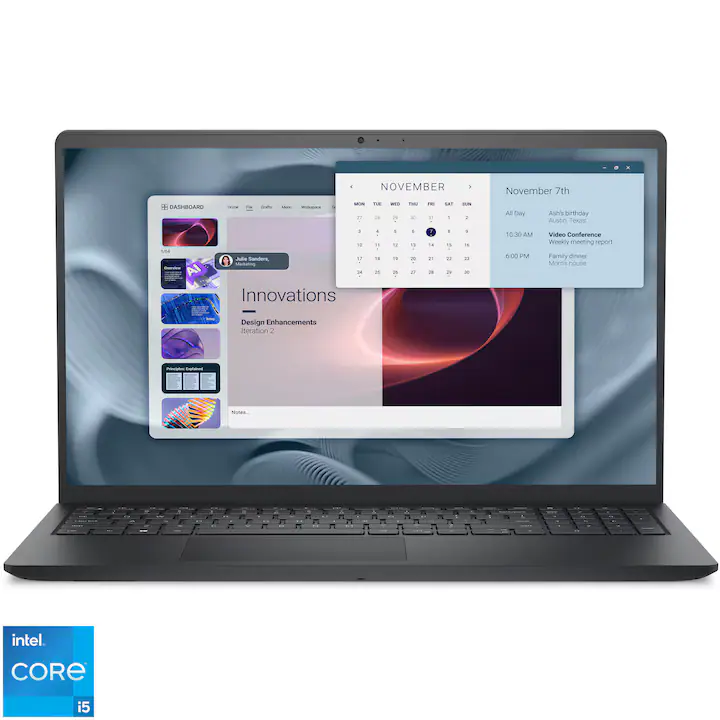 Laptop Business Dell Pro 15 Essential cu procesor Intel® Core™ i5-1334U pana la 4.60 GHz, 15.6", Full HD, 120Hz, 16GB RAM, 512GB SSD, Intel® UHD Graphics, Windows 11 Pro, FPR, Backlit, 3y ProSupport and Next Business Day Onsite