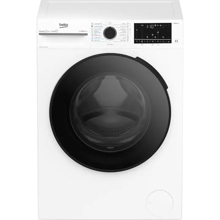 Masina de spalat rufe cu uscator Beko BM5DFT49442WB, SteamCure, 9/6 kg, 1400rpm, alb