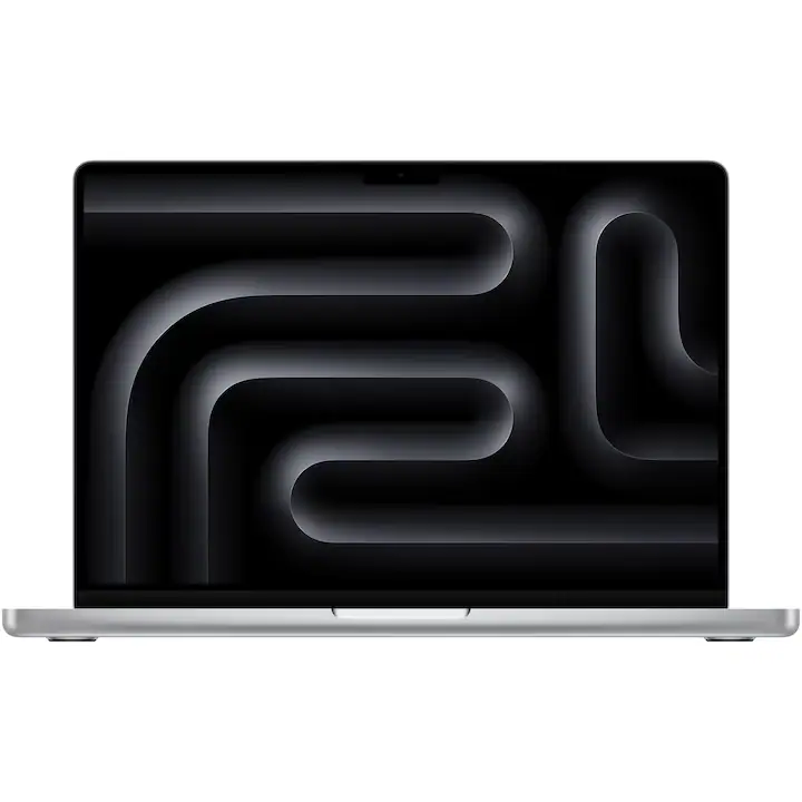 Laptop Apple MacBook Pro 14" cu procesor Apple M5, 10 nuclee CPU si 10 nuclee GPU, 24GB RAM, 1TB SSD, Silver, Tastatura Internationala, Manual RO