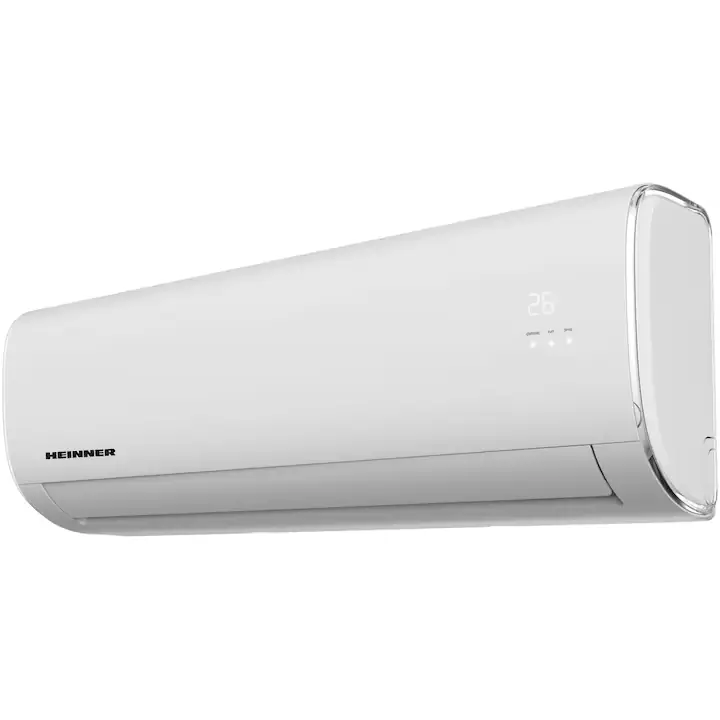 Aparat de aer conditionat Heinner Crystal HAC-18CRKIT, 18000 BTU, Kit instalare inclus, Clasa energetica Racire A++/ Incalzire A+, Follow Me, Turbo, Autocuratare, Alb