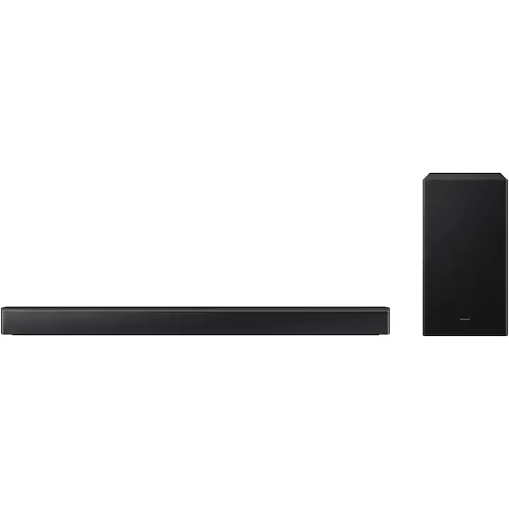 Soundbar Samsung HW-B650F, 3.1, 370W, Bluetooth, Subwoofer wireless, Dolby Audio, HDMI eARC, Negru
