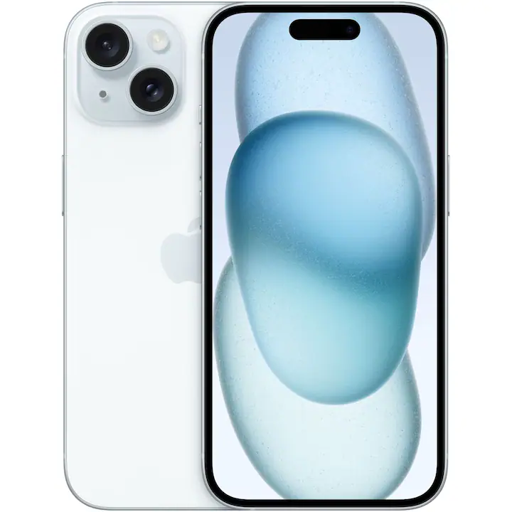 Telefon mobil Apple iPhone 15, 256GB, 5G, Blue