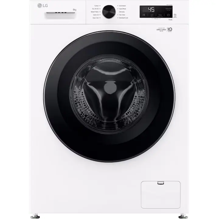 Masina de spalat rufe LG F4X1008NWK, 8 kg, Clasa A, 1400 RPM, 6 Motion, Inverter Direct Drive, Wi-Fi, Alb