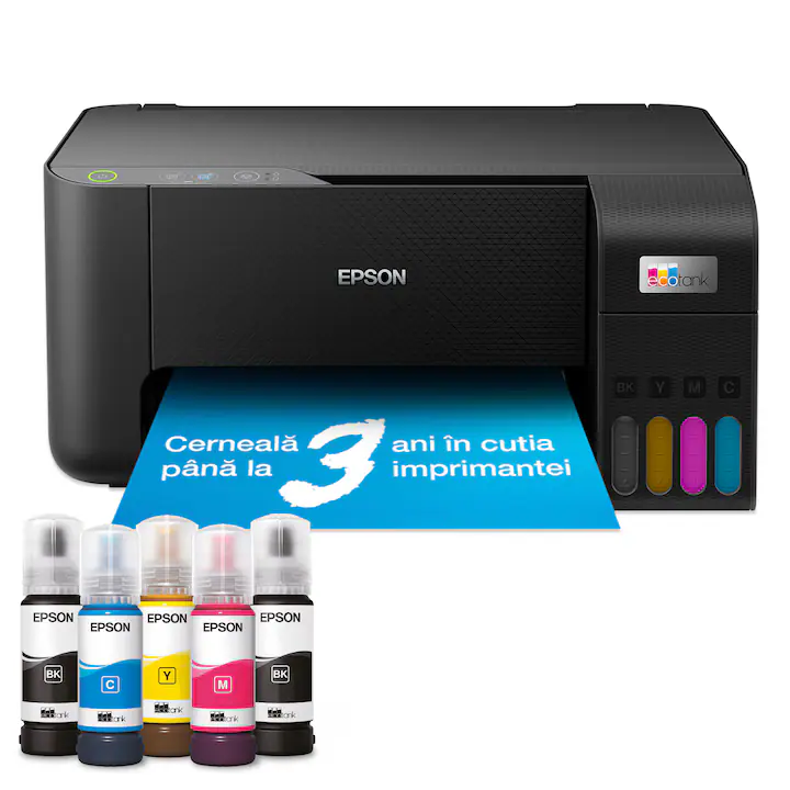 Multifunctional inkjet color CISS Epson EcoTank L3230, A4, 10 ppm, 5760x1440dpi, USB Negru