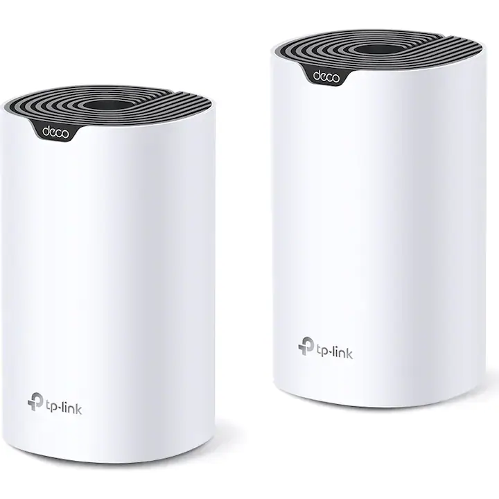 Sistem Wi-Fi Mesh TP-Link Deco S7 (2-pack) AC1900 Gigabit cu acoperire completa pentru casa