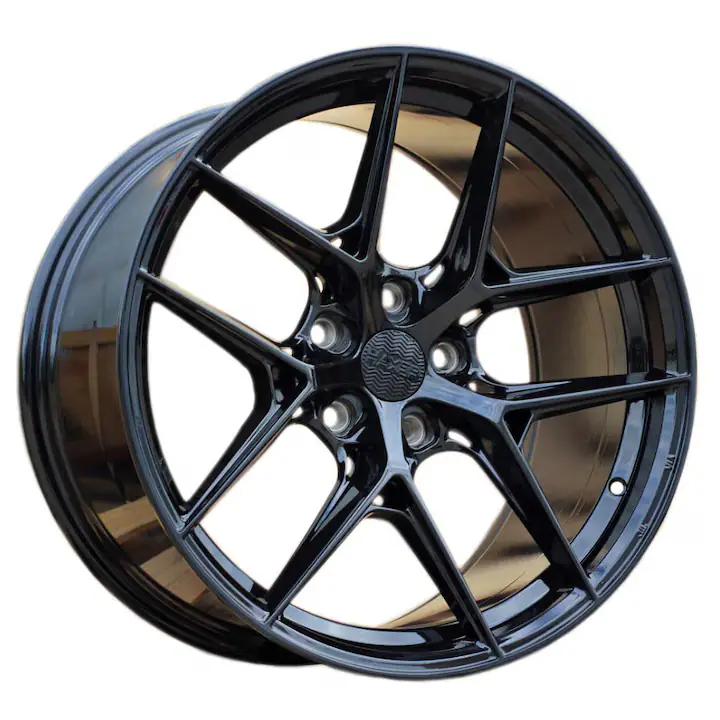 Set 4 jante aliaj Haxer, HX044, 17x8 inch, 5x120, ET35, BP - black perl
