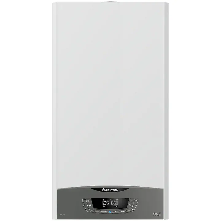 Centrala termica murala in condensare Ariston CLAS ONE WIFI 30, 30 kW, gaz natural + GPL, afisaj LCD, schimbator caldura otel inoxidabil, control vocal, fara kit inclus