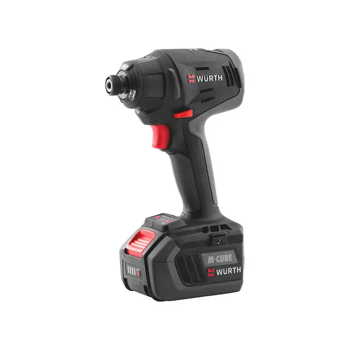Surubelnita fara fir, Wurth, ASS Compact M-Cube, impact, tija 1/4", 2x4.0Ah M-Cube - 18 V, 295 Nm