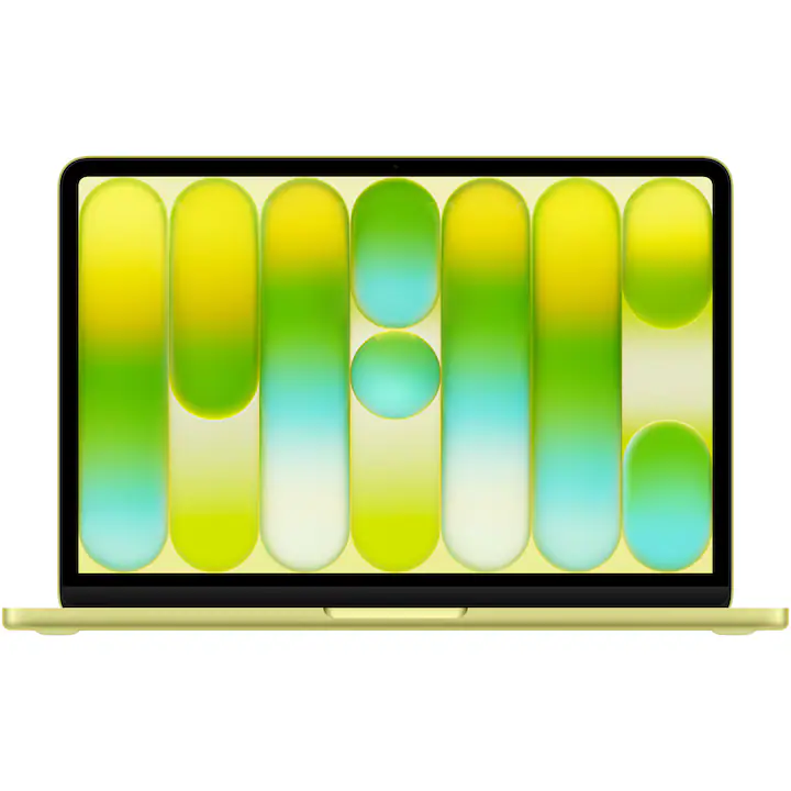Apple MacBook Neo 13" Retina cu procesor Apple A18 Pro 6 nuclee CPU, 5 nuclee GPU, 16 nuclee NeuralEngine, 8GB RAM, 512GB SSD, Citrus, Tastatura Internationala, Manual RO