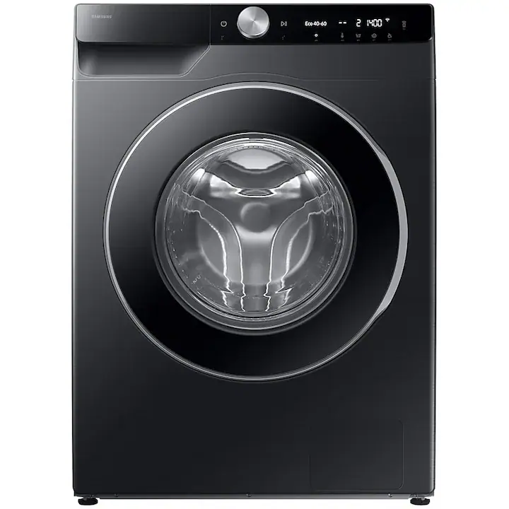 Masina de spalat rufe Samsung WW90DG6U25LBU4, 9 kg, 1400 rpm, Clasa A, AI Ecobubble, Super Speed 39 min, Negru