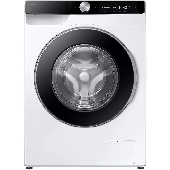 Masina de spalat rufe slim Samsung WW90DG6G94LKU4, 9kg, Clasa A, AI Control, AI Wash, Auto Dispense, AI Ecobubble, Super Speed 39, Space Max, Hygiene Steam, Digital Inverter Motor, Alb