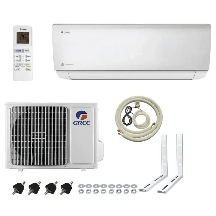Pachet aer conditionat Gree Bora A4 Silver R32 GWH12AABXB-K6DNA4F 12000 BTU, WiFi + kit complet de montaj( 3ml teava de cupru izolata 6 si 10, 3ml furtun condens, cablu electric 4x1,5, set console, banda matisat, suruburi prindere) NEW 2026