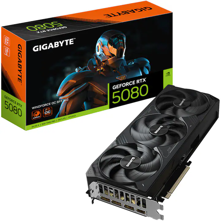 Placa video GeForce RTX™ 5080 WINDFORCE OC SFF, 16GB GDDR7, 256-bit
