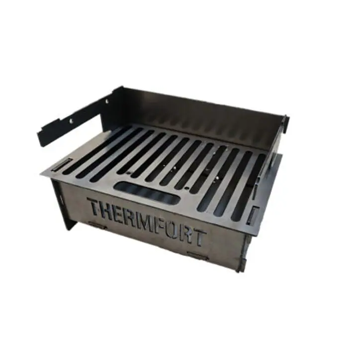 Gratar gradina cu carbuni demontabil, pliabil, camping, reglabil, tabla de 3mm – 300x220mm