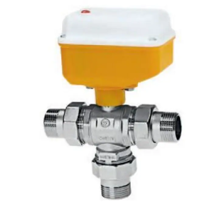 Vana motorizata cu 3 cai pentru pompa de caldura – 1” cu olandezi