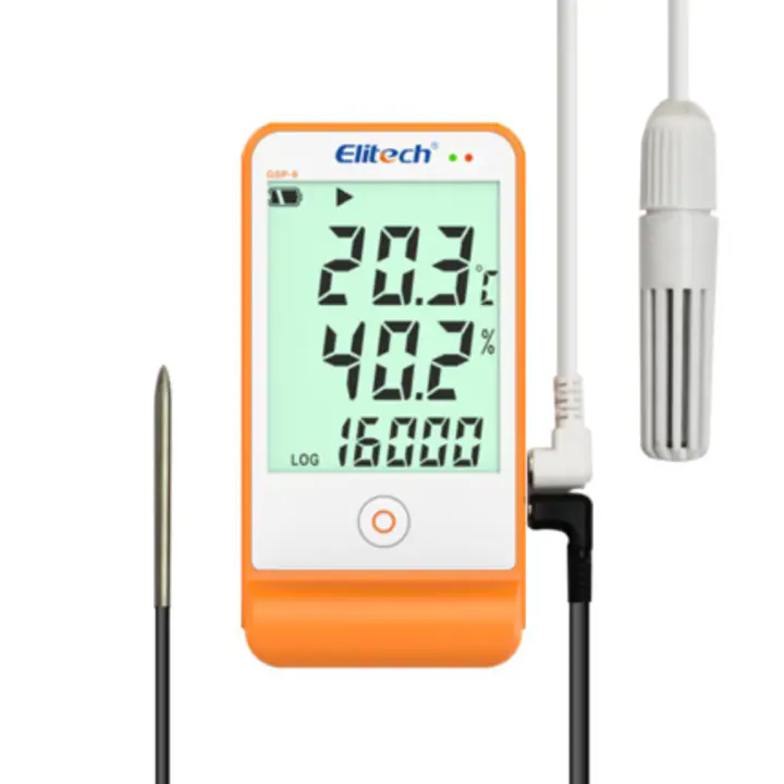 Data Logger Profesional Elitech GPS-6, Termometru- Higrometru pentru Monitorizare Temperatura si Umiditate