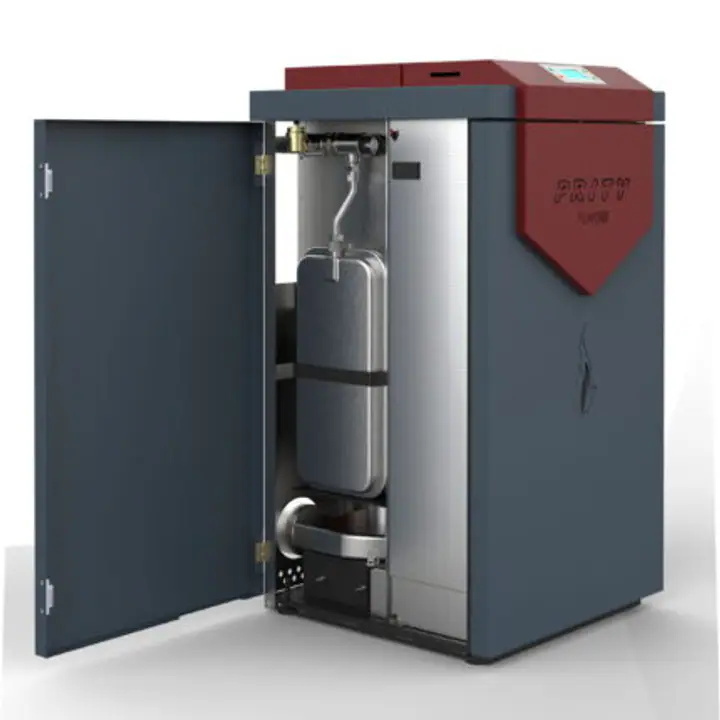 Centrala peleti compacta Prity PLW35B EH – 35kW cu pompa si vas