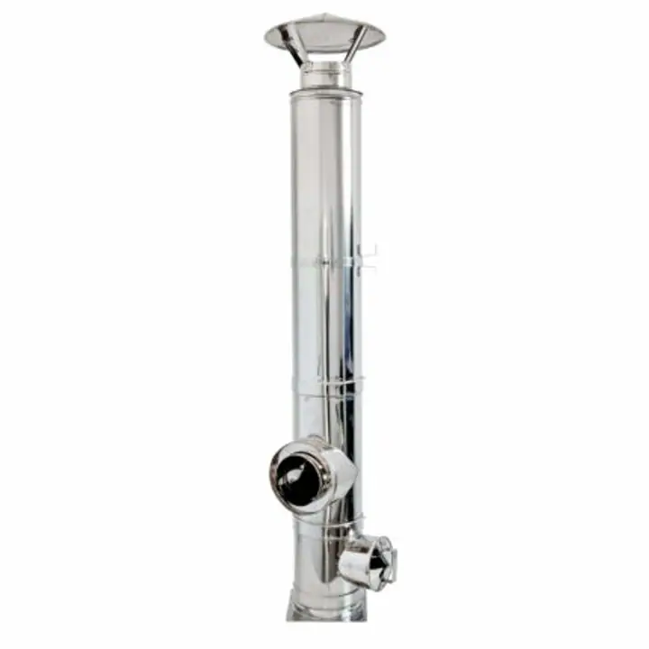 Kit cos de fum din inox izolat, inaltime 5 m, D-180 mm, sol