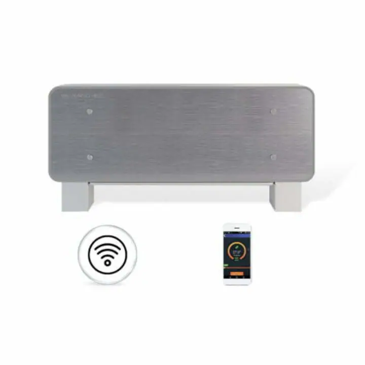Ventiloconvector REVERSO 5.6kW gri/alb de pardoseala premium- WiFi