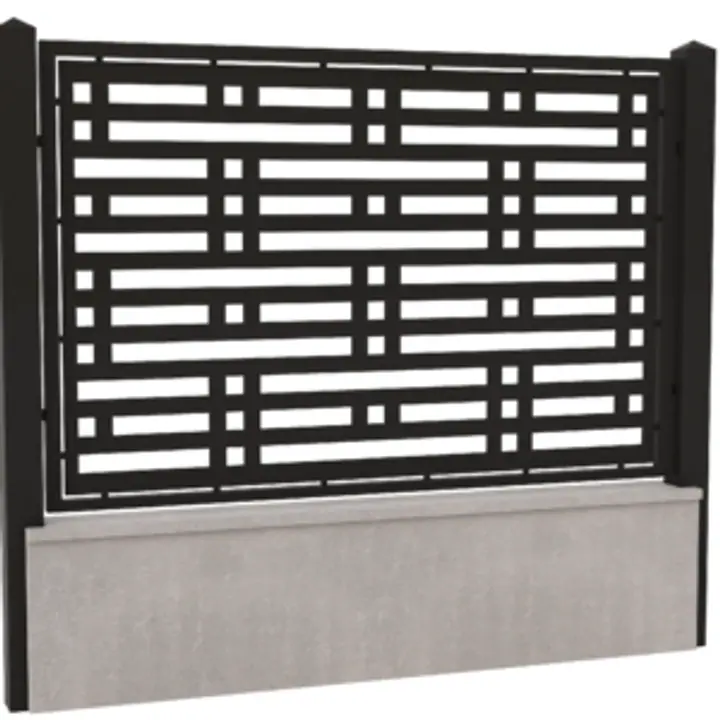 Panou gard din tabla decupata cnc-Model 1