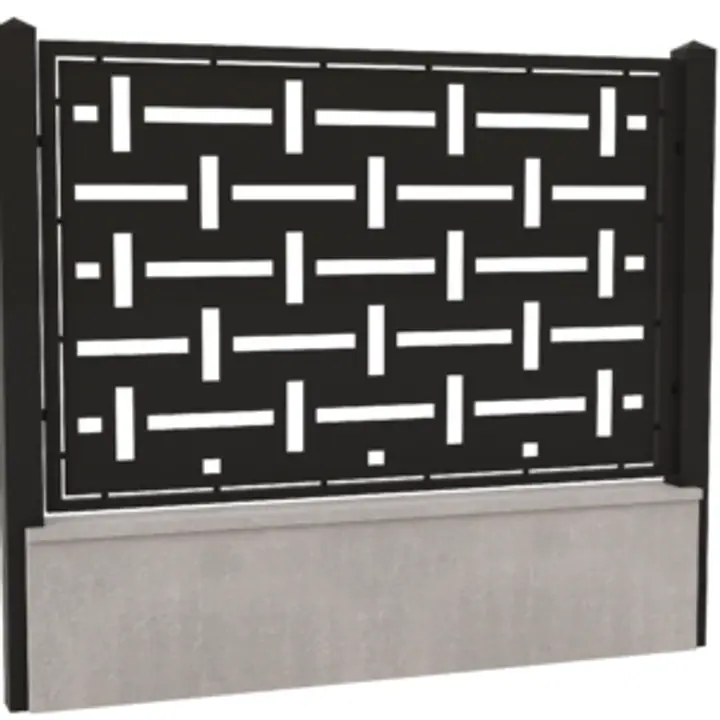 Panou gard din tabla decupata cnc-Model 2
