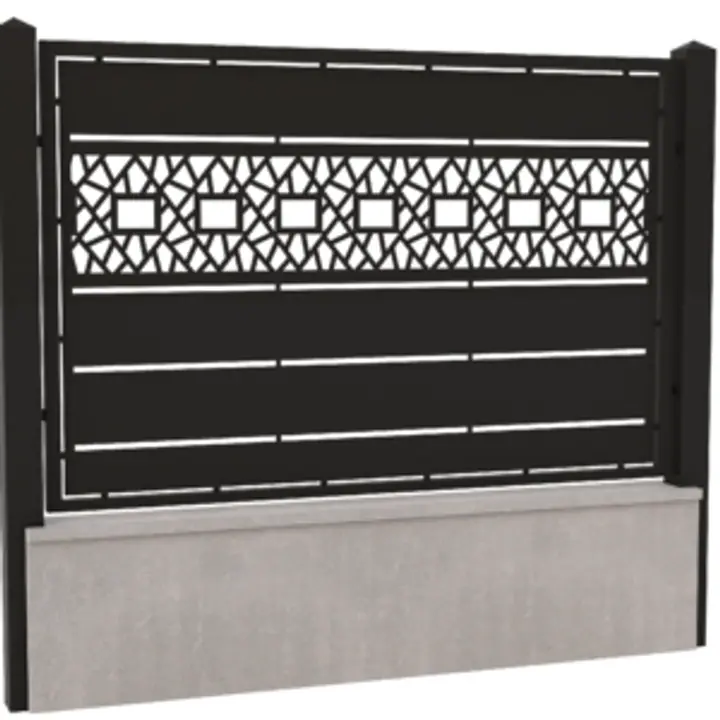 Panou gard din tabla decupata cnc-Model 3