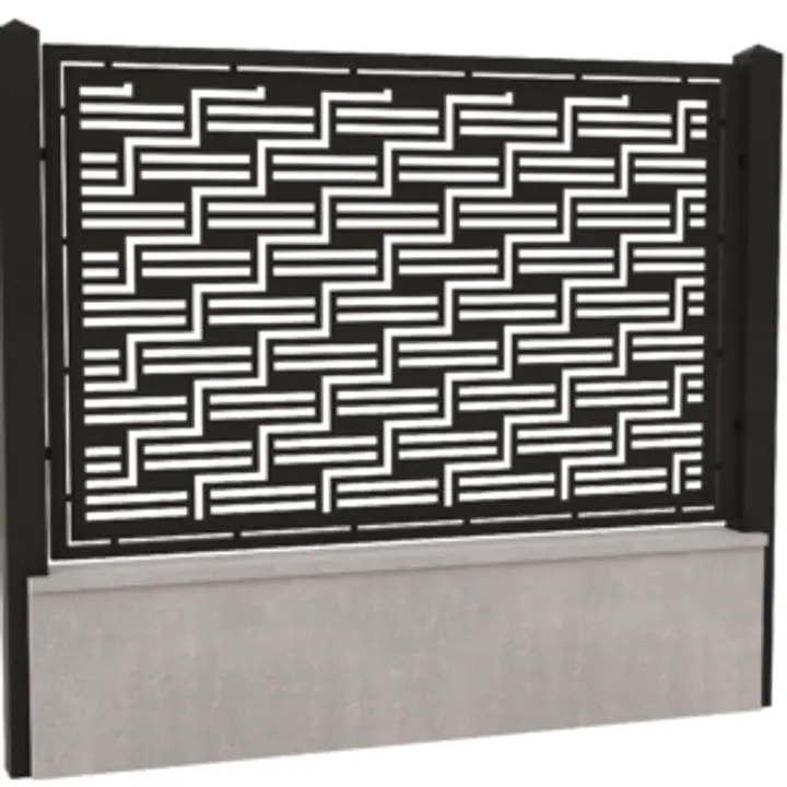 Panou gard din tabla decupata cnc-Model 5