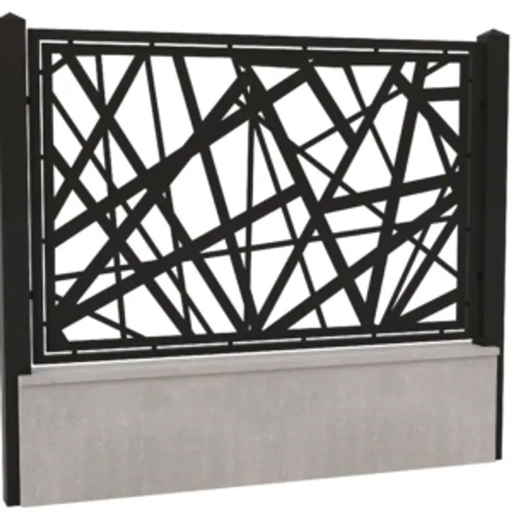 Panou gard din tabla decupata cnc-Model 6