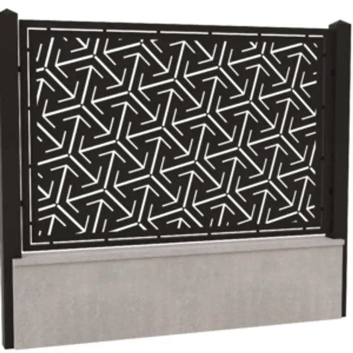 Panou gard din tabla decupata cnc-Model 8