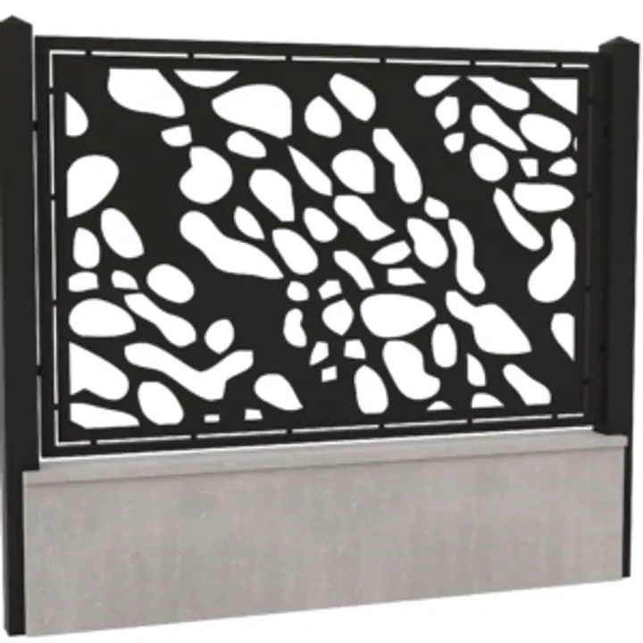 Panou gard din tabla decupata cnc-Model 12