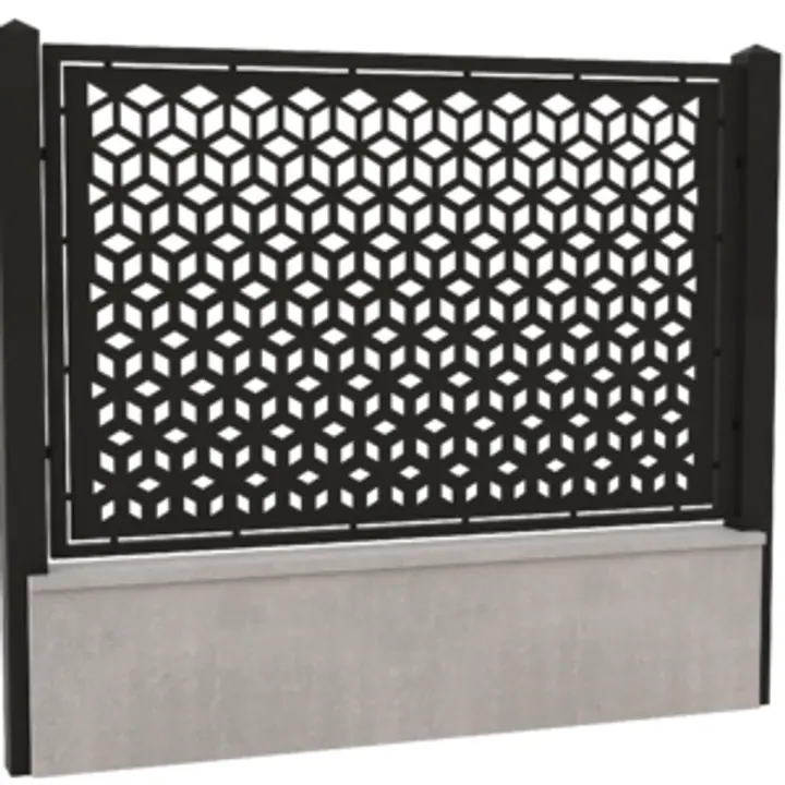 Panou gard din tabla decupata cnc-Model 15