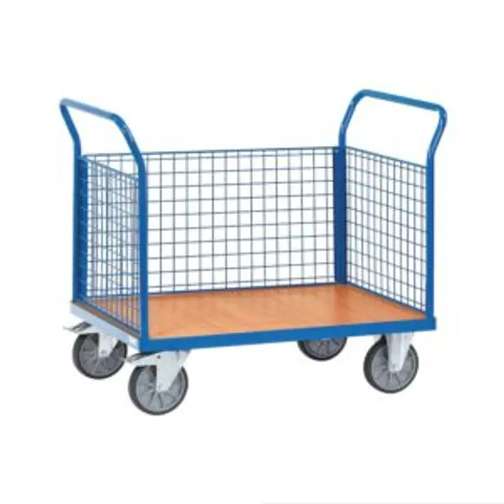 OMN.75-Carucior placat cu plasa de sarma 4 pereti