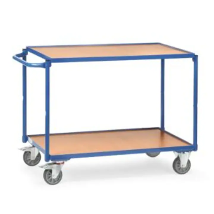 OMN.74-Carucior manipulare etajat cu polite din tabla otel 1.5mm