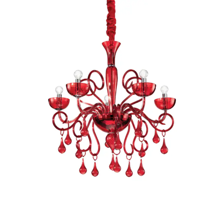 Lampa Suspendata LILLY CROMO E14 max 5 x 40W