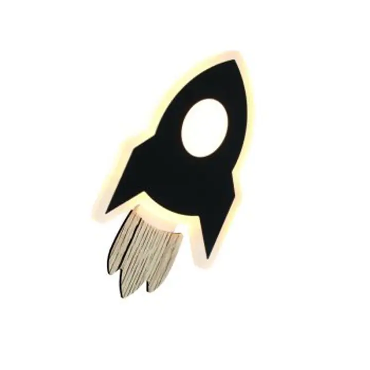 Lampa pentru copii Nasa Black 24X13X3.8CM
