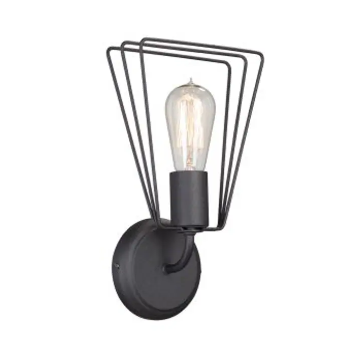 Aplica 1xE27, 12x18x32 cm, negru
