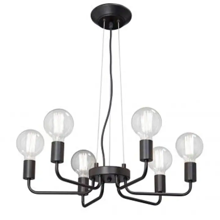 Lustra Ainsley 6xE27, 57x57x97 cm, negru