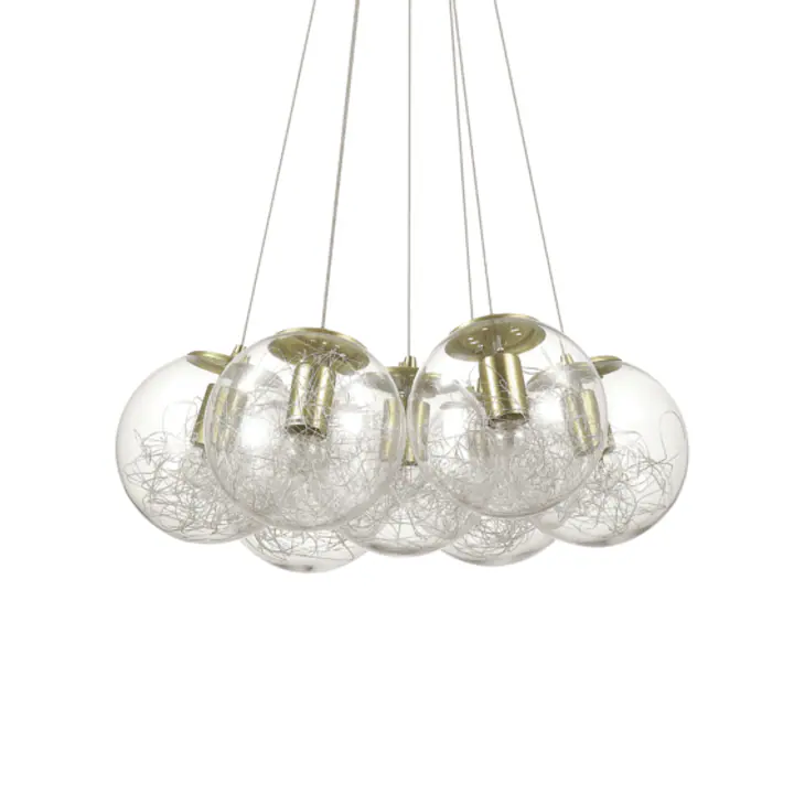 Lampa Suspendata MAPA SAT NICKEL E27 max 7 x 60W