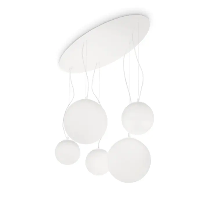 Lampa Suspendata MAPA BIANCO E27 max 5 x 60W