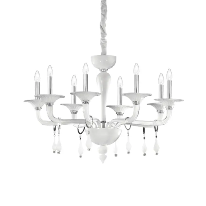 Lampa Suspendata MIRAMARE BIANCO E14 max 8 x 40W