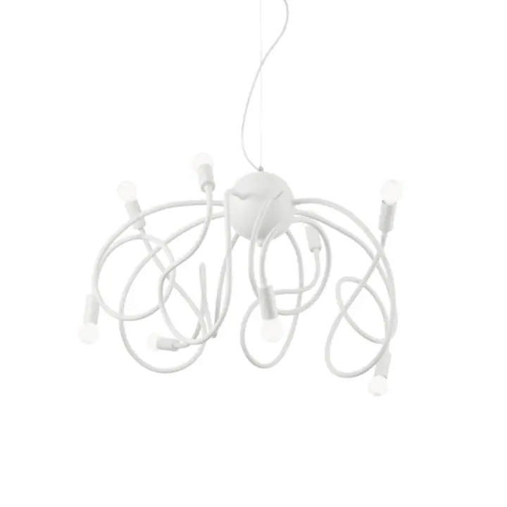Lampa Suspendata MULTIFLEX BIANCO E14 max 8 x 40W