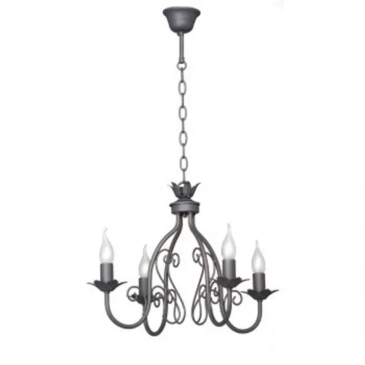 Candelabru Silas 4xE14, 53x53x63 cm, gri