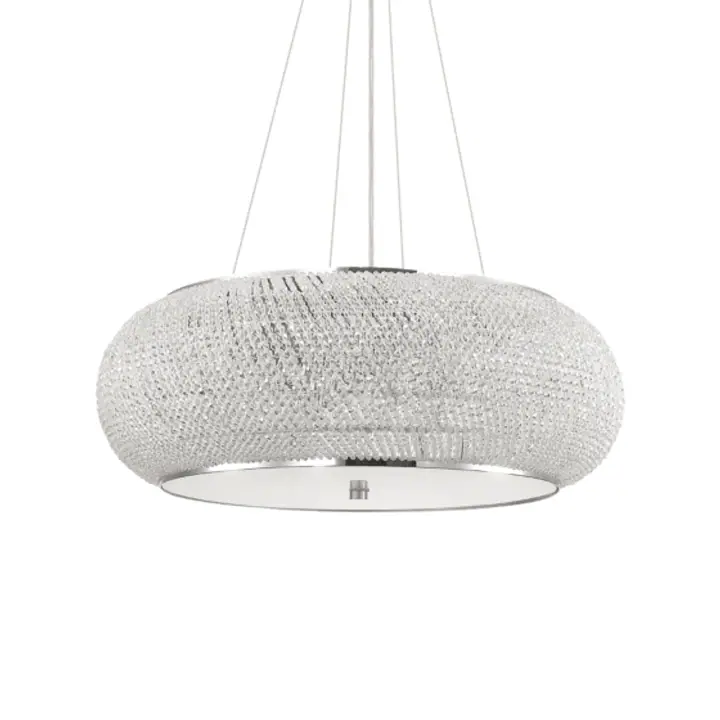 Lampa Suspendata PASHA’ CROMO E14 max 14 x 40W