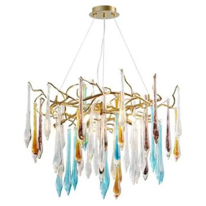 Candelabru multicolor cu cristale Carla 8XG9