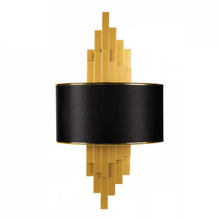 Aplica negru/aurie Brida 2XE14